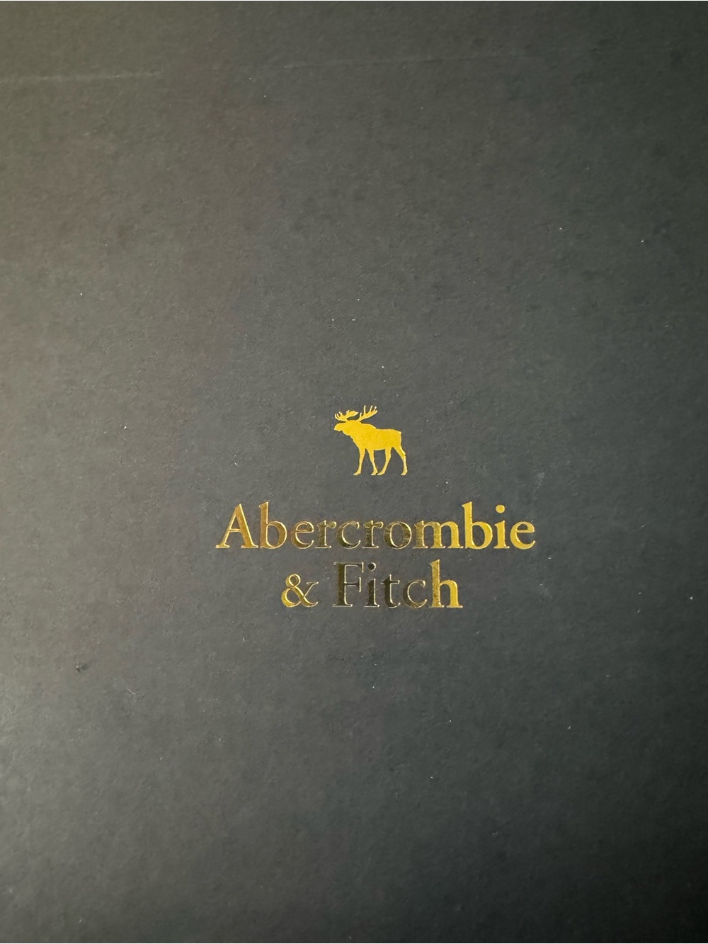Abercrombie & Fitch Iconic Gift Box with Gold Foil Logo. Brand new. Shipped flat